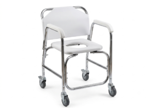 Bath shower chair with wheels